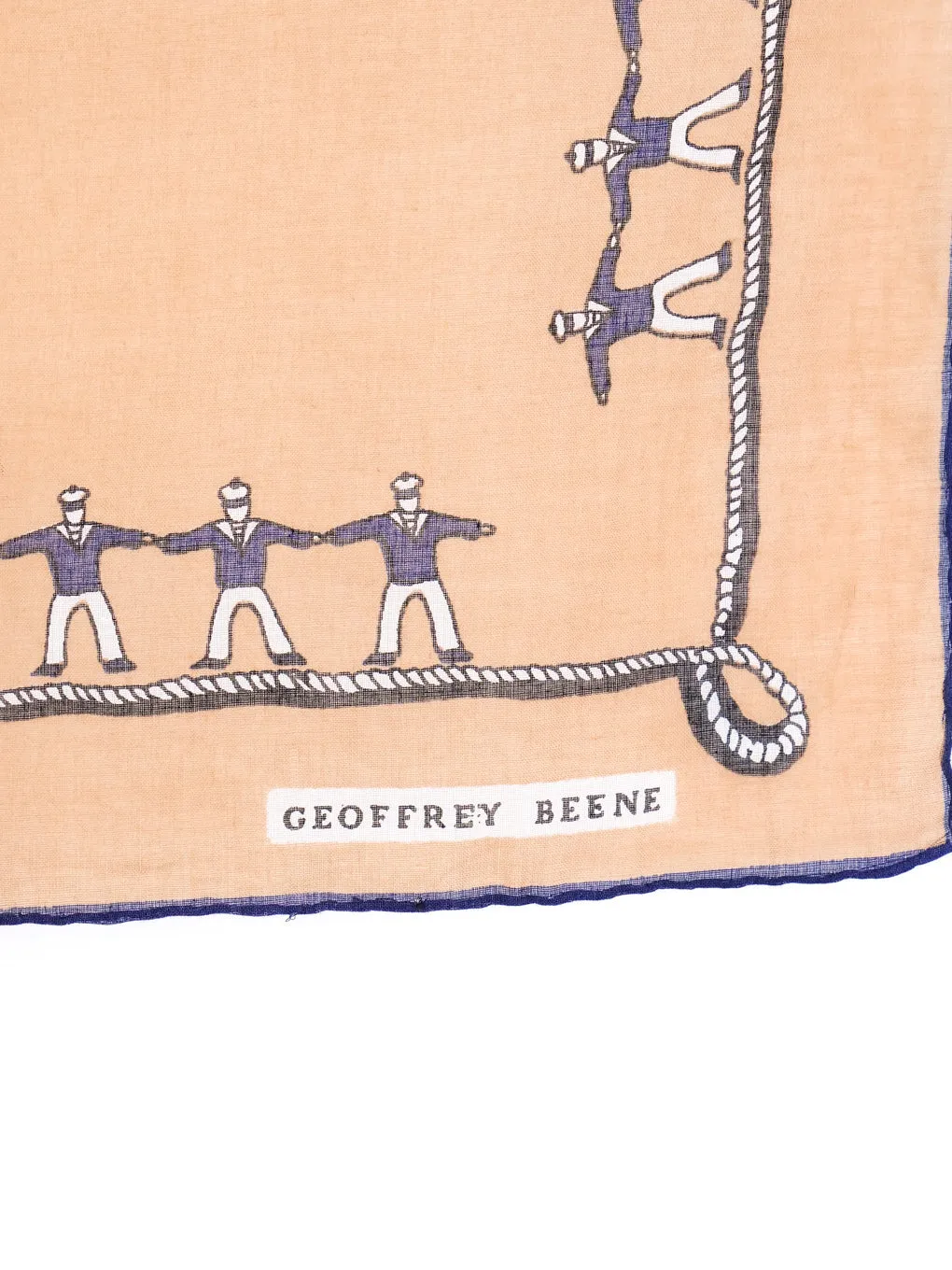 Geoffrey Beene Sailor Printed Cotton Gauze Scarf