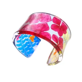 'Ghibli' Floral Cuff bracelet | Recycled Perspex