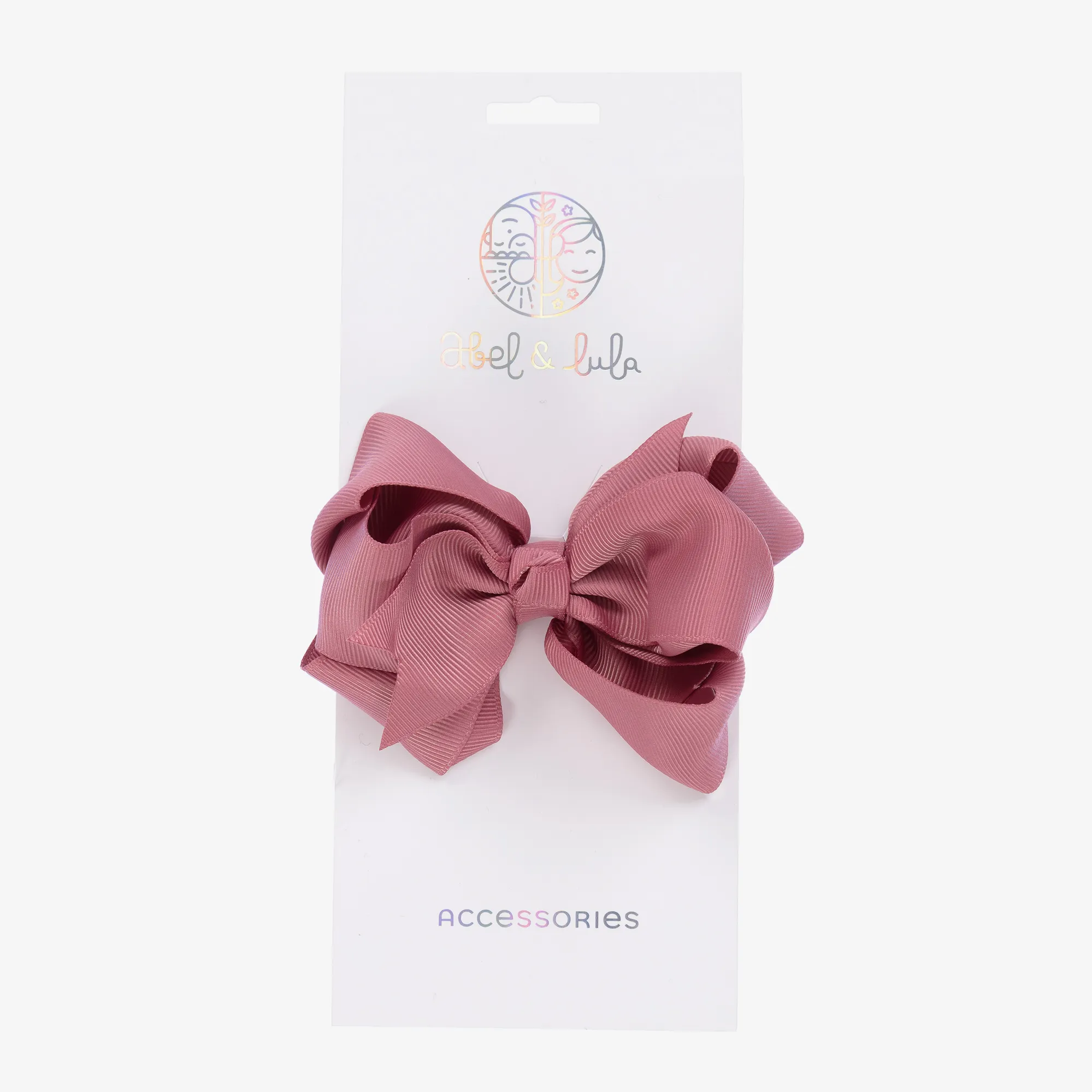 Girls Pink Bow Hair Clip (12cm)