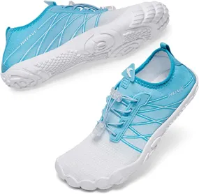 HIITAVE Water Shoes Non Slip Aqua Shoes Barefoot Quick Dry Lightweight with Beach River Swim Pool for Men Women Gradient Color