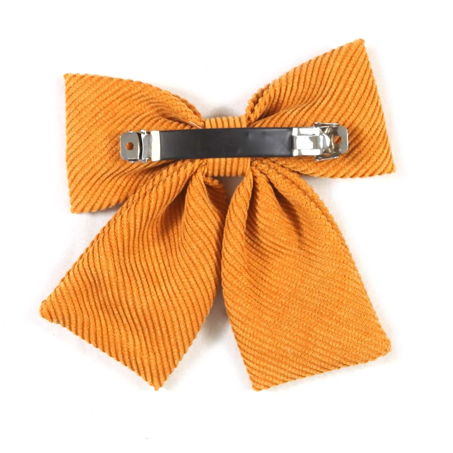 Illytrilly Hair Clip With Orange Bow For Girls