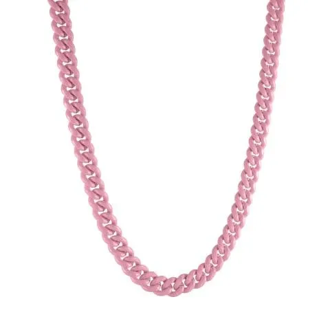 Italgem 8MM Neon Candy Cuban Necklace