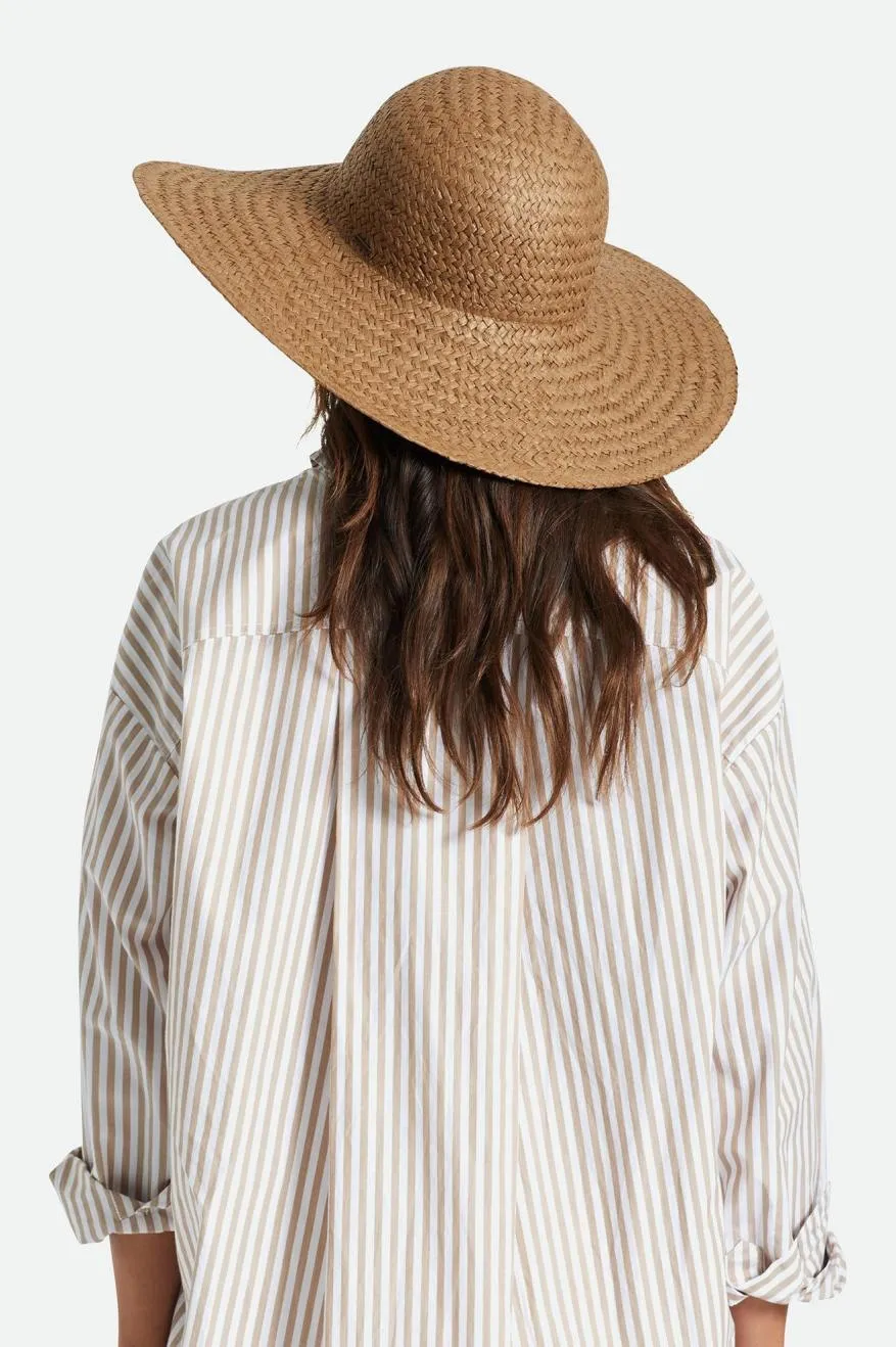 Janae Straw Sun Hat - Brown