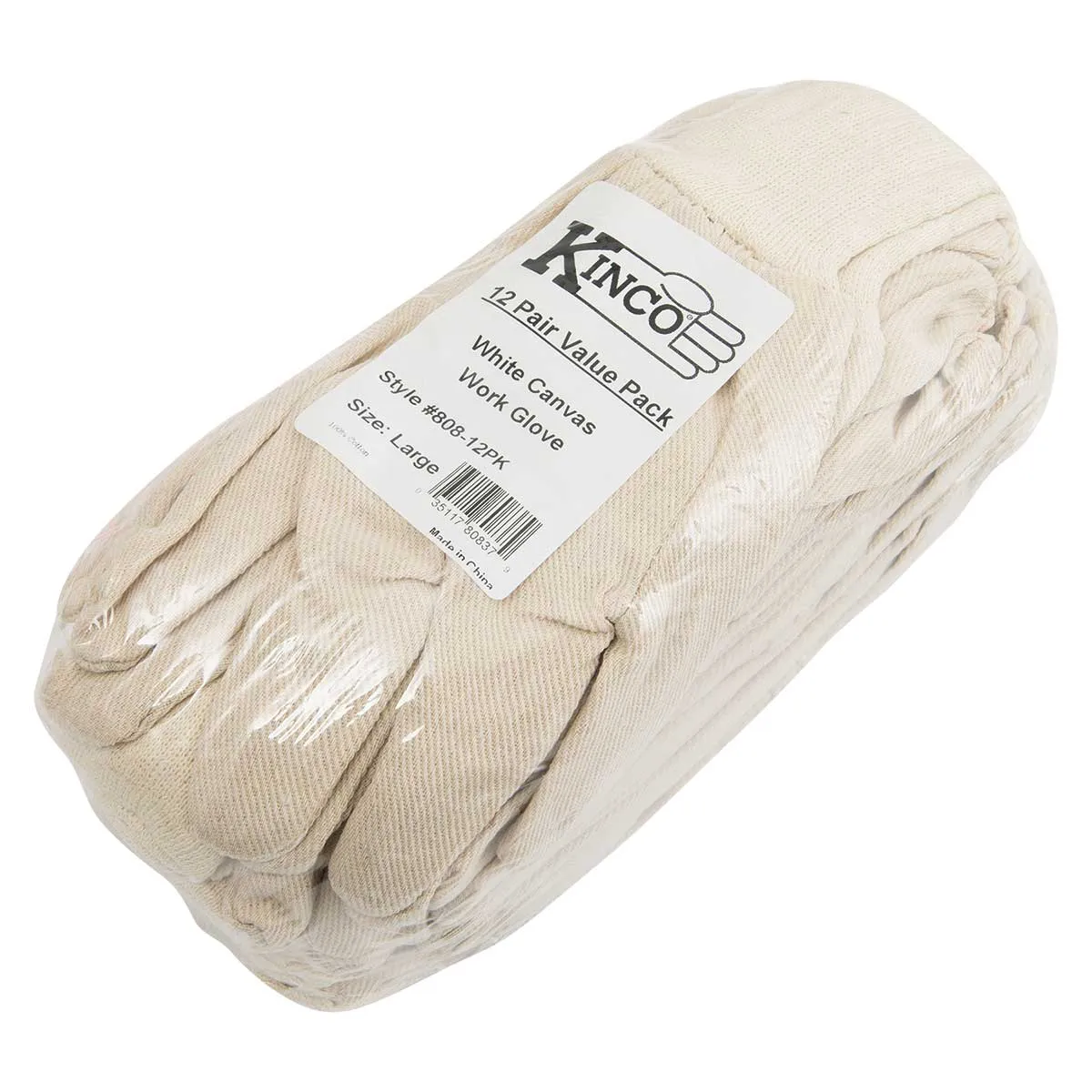 Kinco Lightweight Cotton Chore Gloves, Dozen Pair