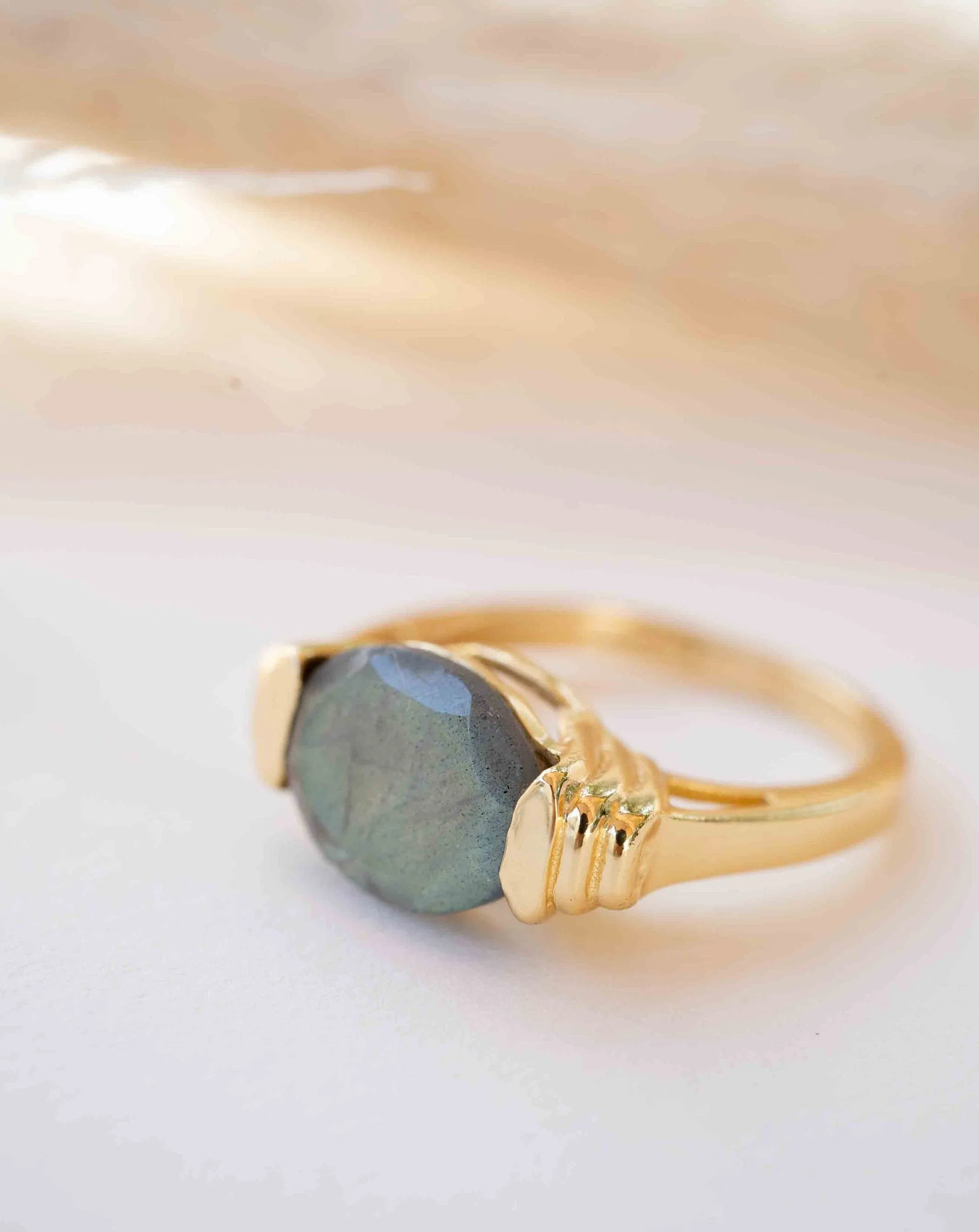 Labradorite Ring * Gold Plated Ring * BJR275