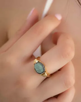 Labradorite Ring * Gold Plated Ring * BJR275