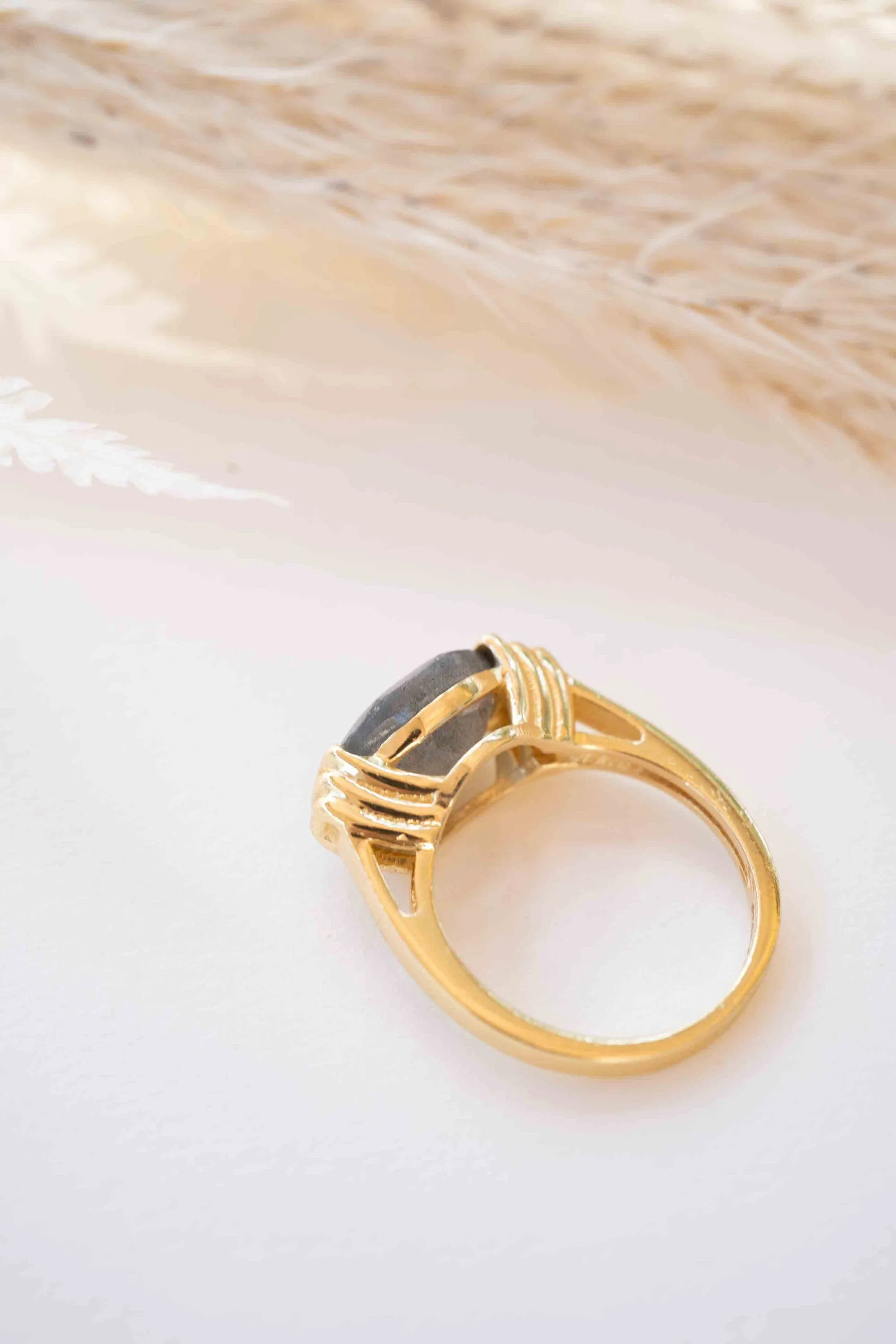 Labradorite Ring * Gold Plated Ring * BJR275