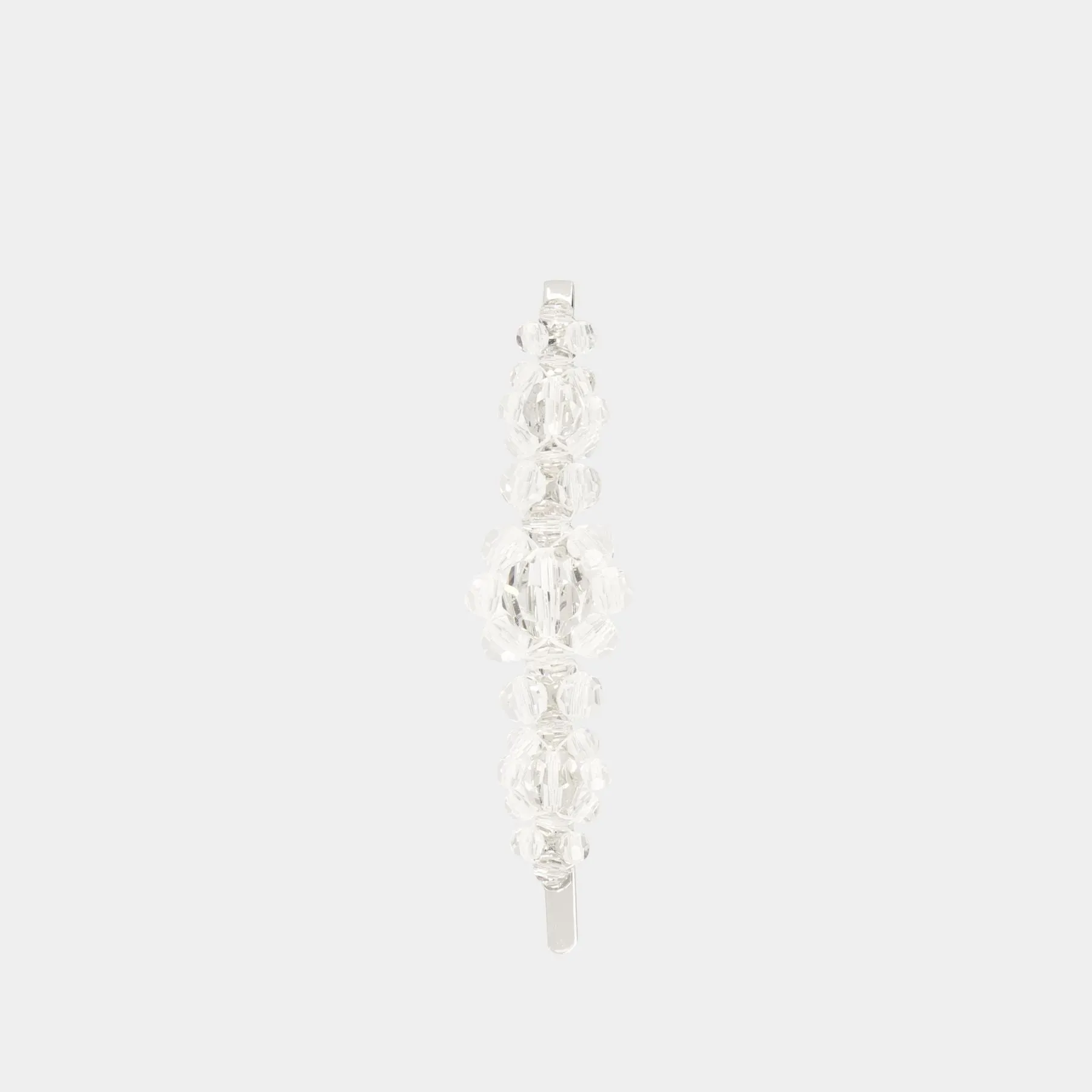 Large Flower Hair Clip  - Simone Rocha - Crystal - White