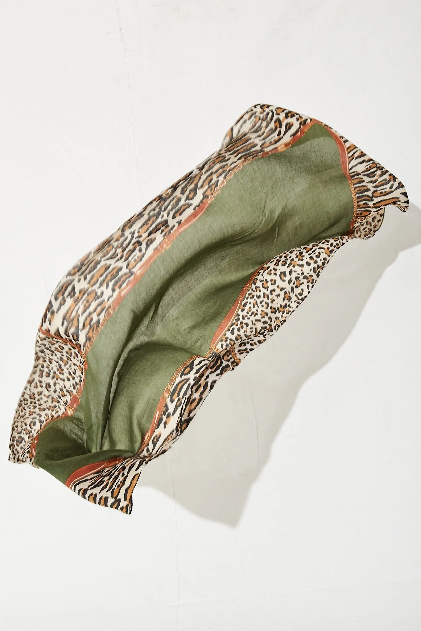 Larissa Scarf In Khaki Leopard