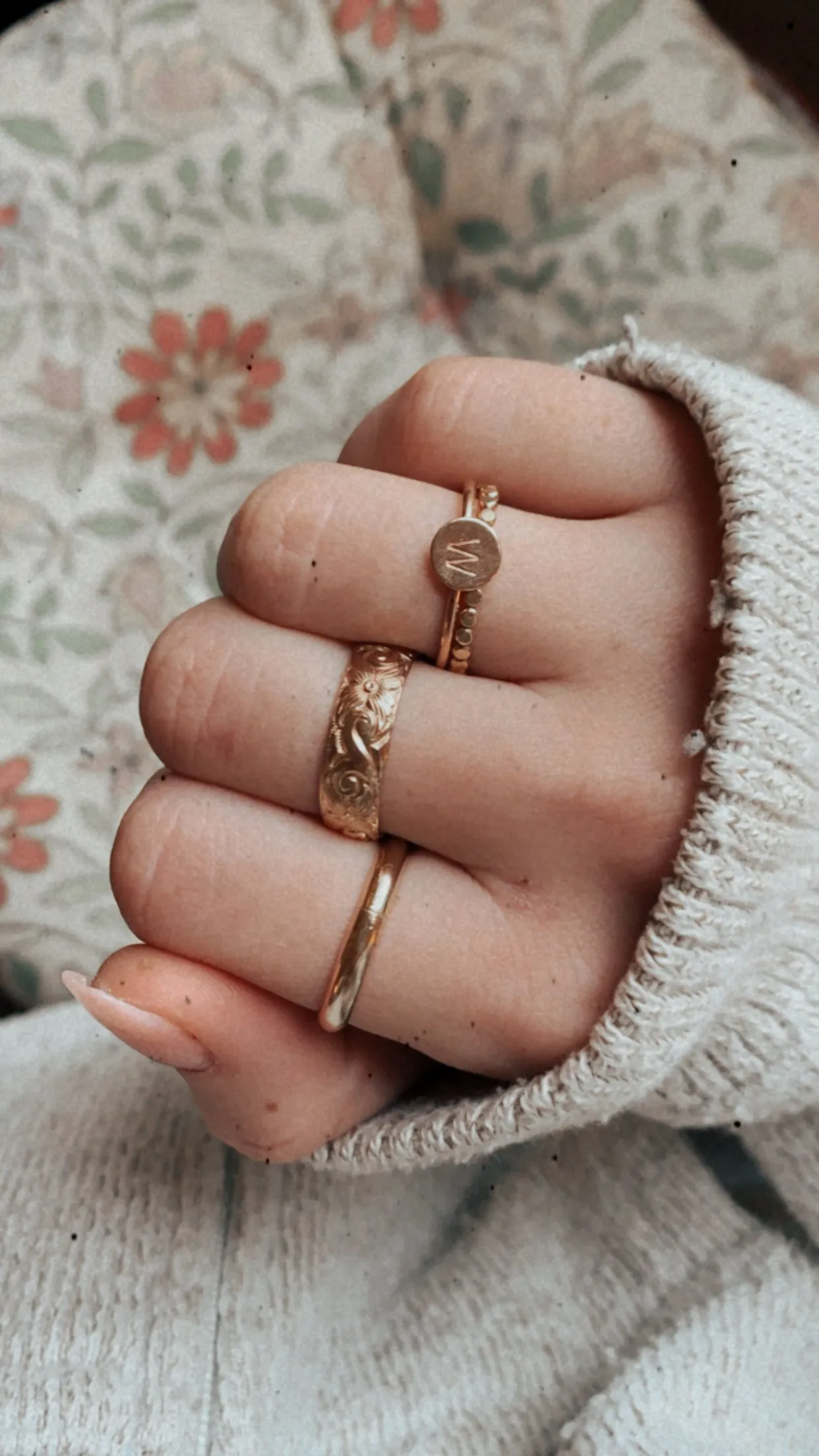 Letter Stamped Ring