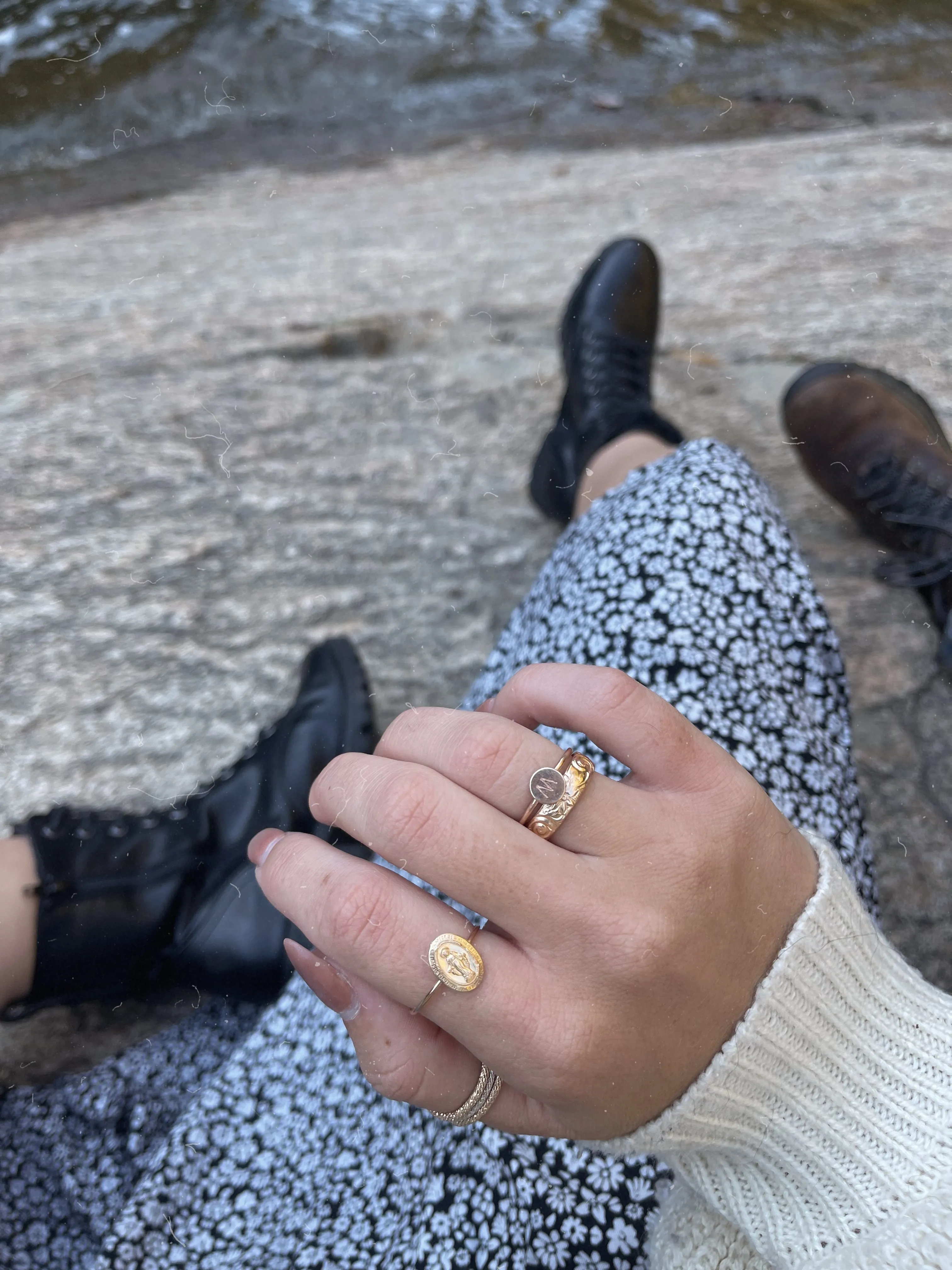 Letter Stamped Ring