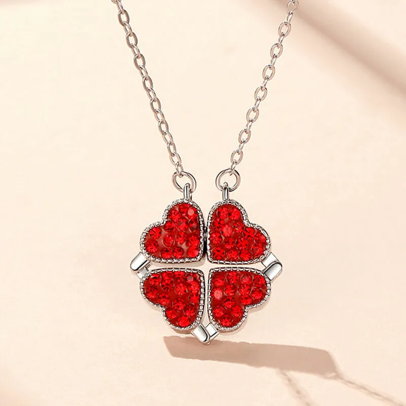 Lucky Heart Two-sided Foldable Necklace