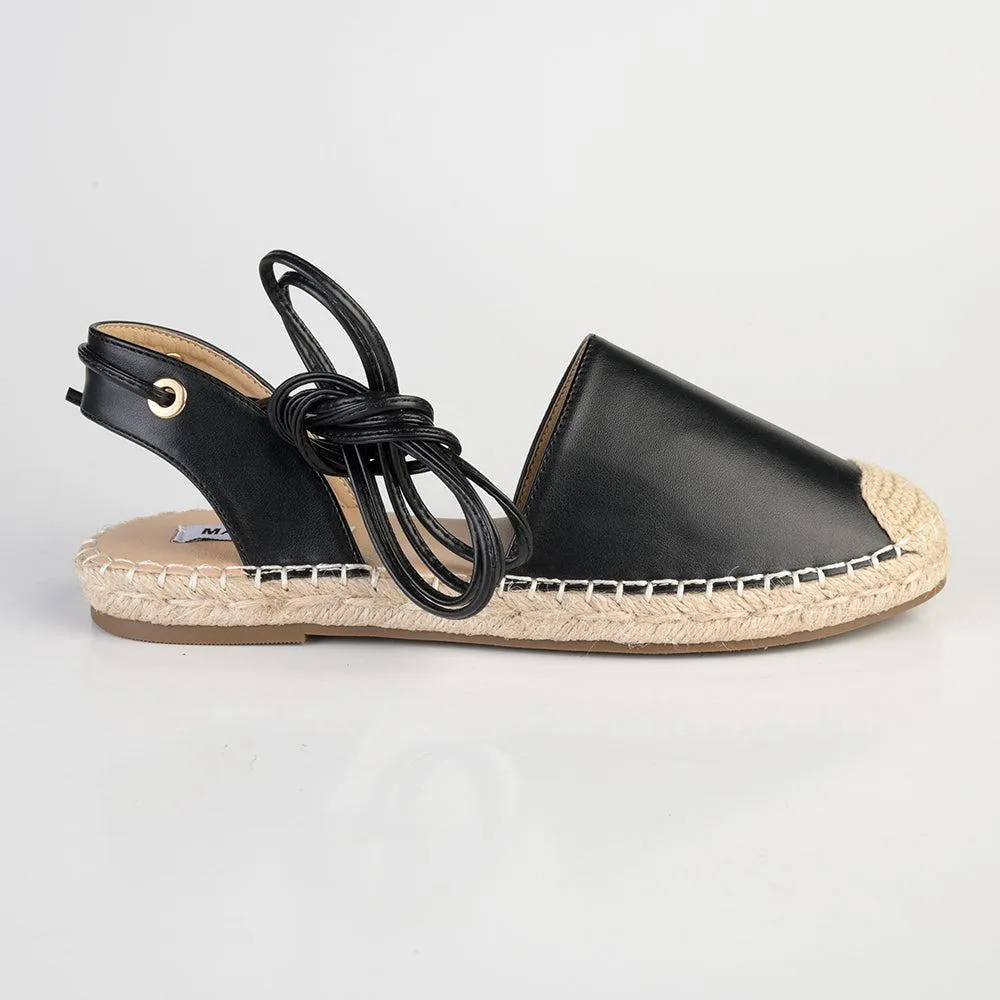 Madison Clementine Plain Vamp Espadrille - Black