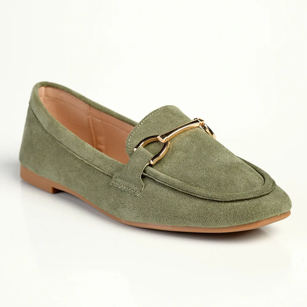 Madison Persley Slip on Loafers  - Sage