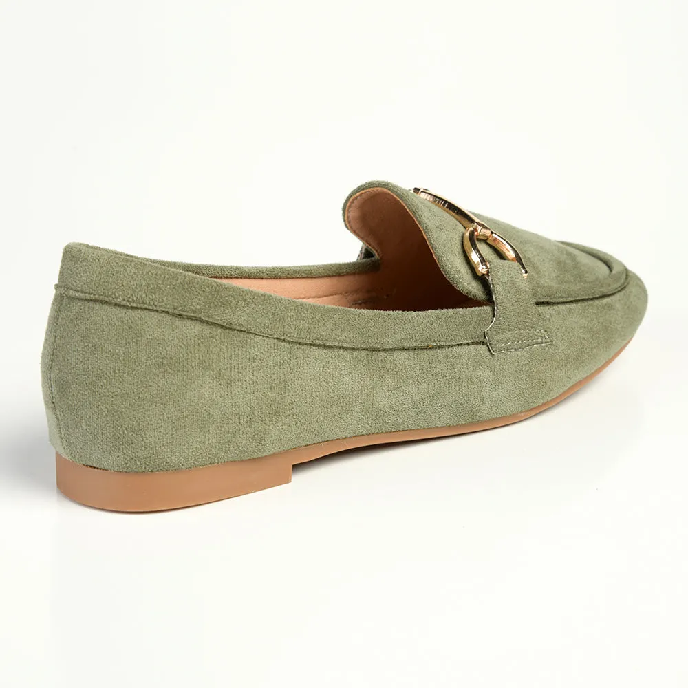 Madison Persley Slip on Loafers  - Sage