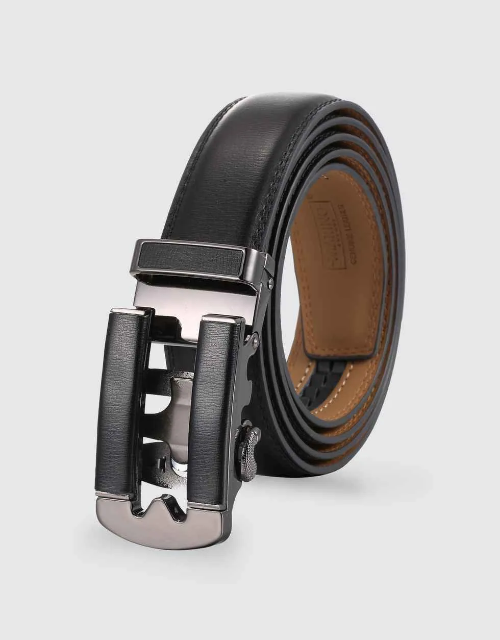 Magnet Leather Ratchet Belt