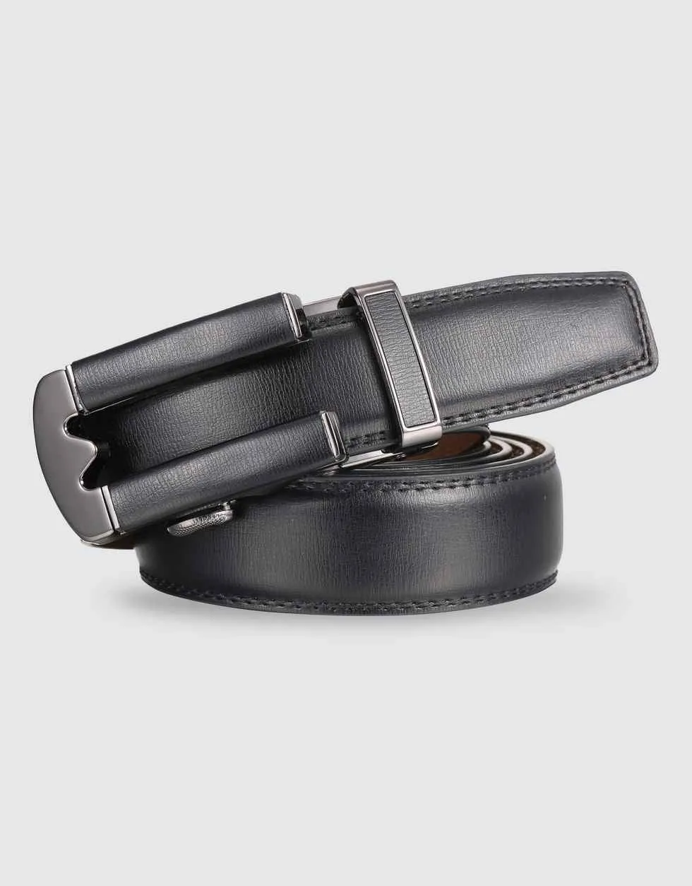 Magnet Leather Ratchet Belt