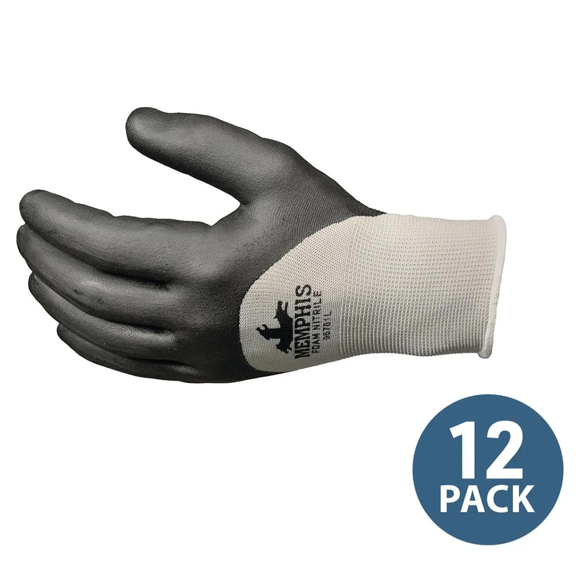 MCR Safety Memphis Foam Nitrile-Coated Nylon Gloves | 12 Pair