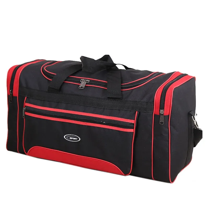 Men's Casual Waterproof Folding Luggage Travel Large Capacity Duffle Bags