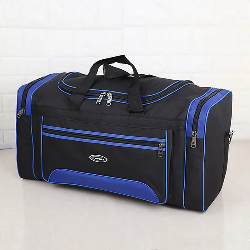 Men's Casual Waterproof Folding Luggage Travel Large Capacity Duffle Bags