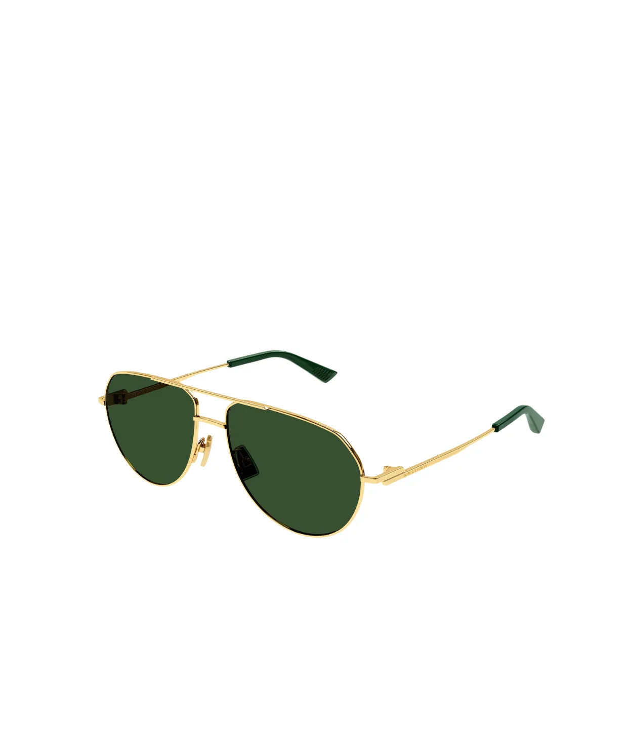 Metal Pilot Frame Sunglasses in Gold