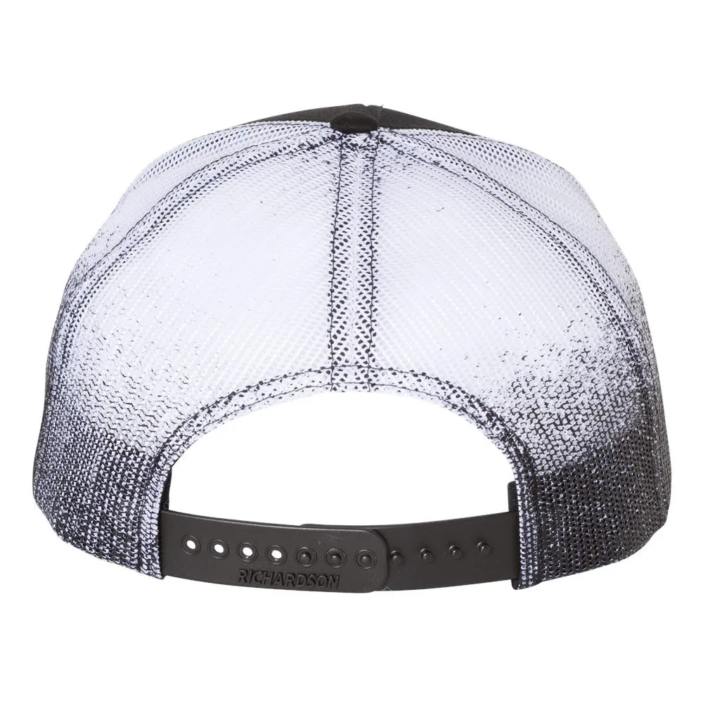 Monochromatic Blues Printed Mesh-Back Trucker Hat