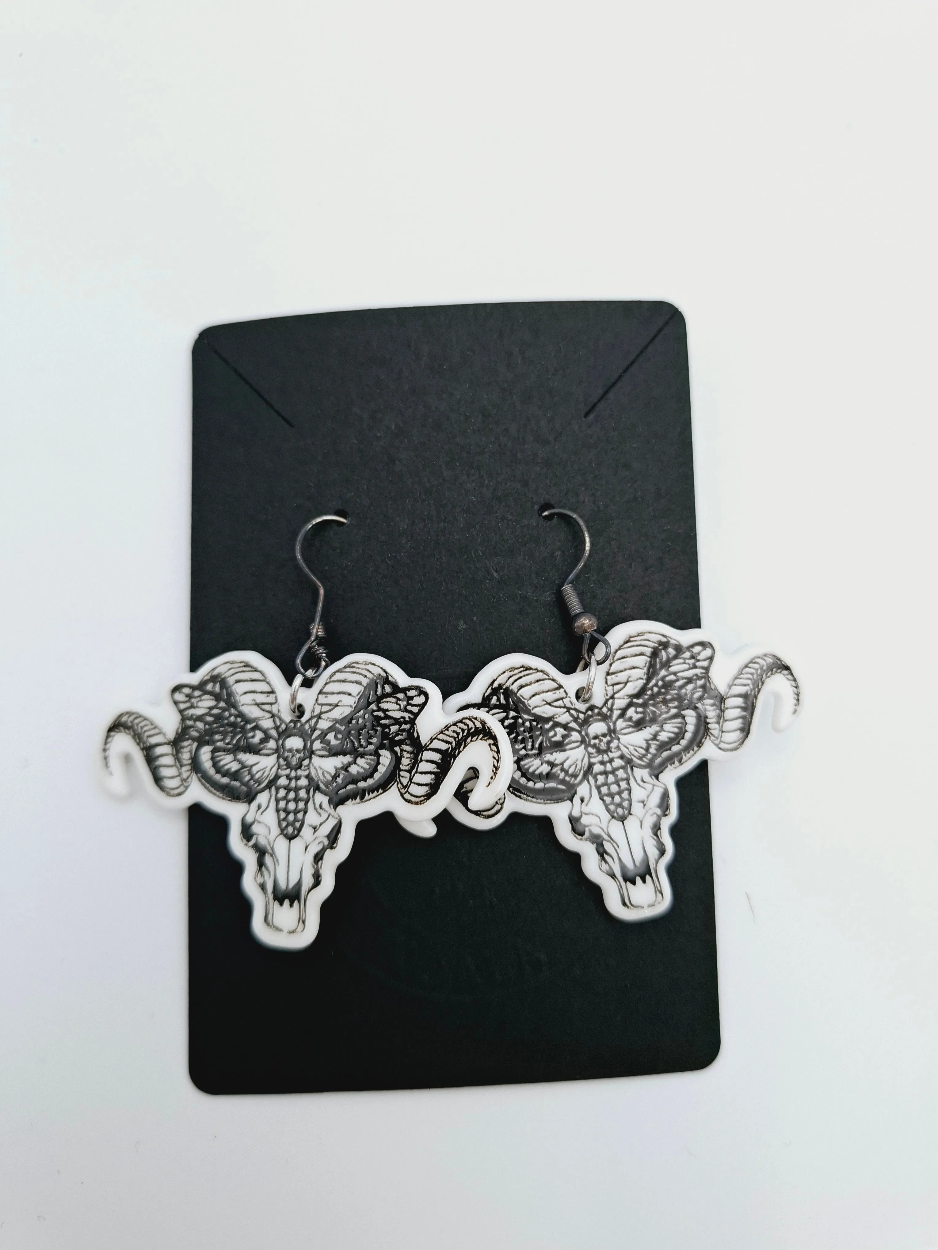 Moth/ Ram Earrings 4 Designs