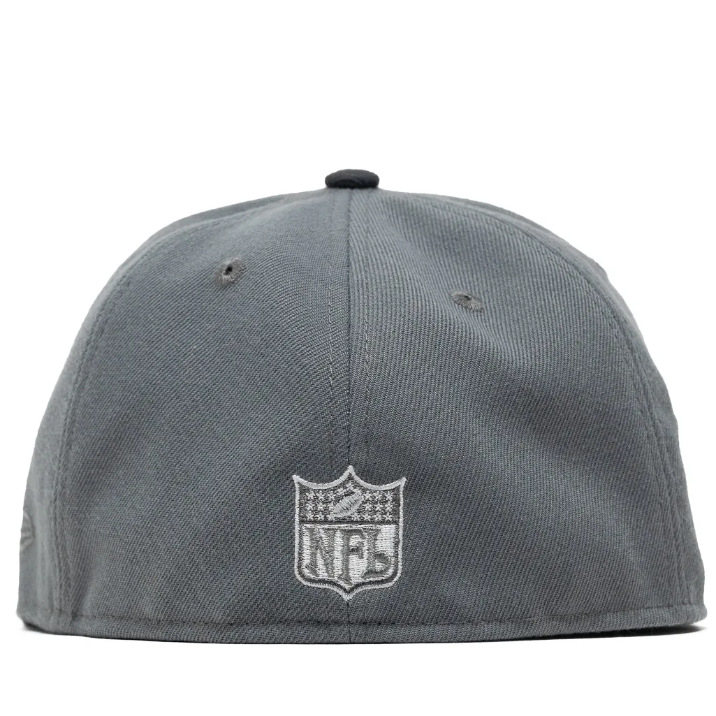 New Era x Politics San Francisco 49ers 59FIFTY Fitted Hat - Smoke Grey