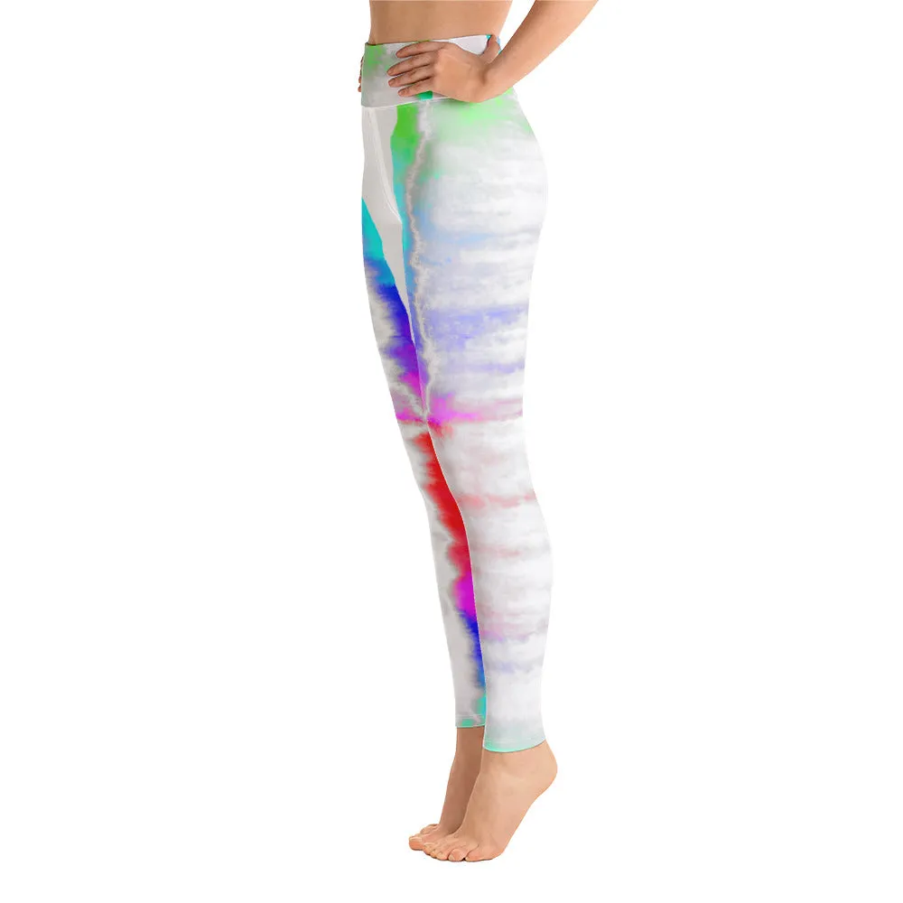 Pastel Tie Dye Print Yoga Leggings