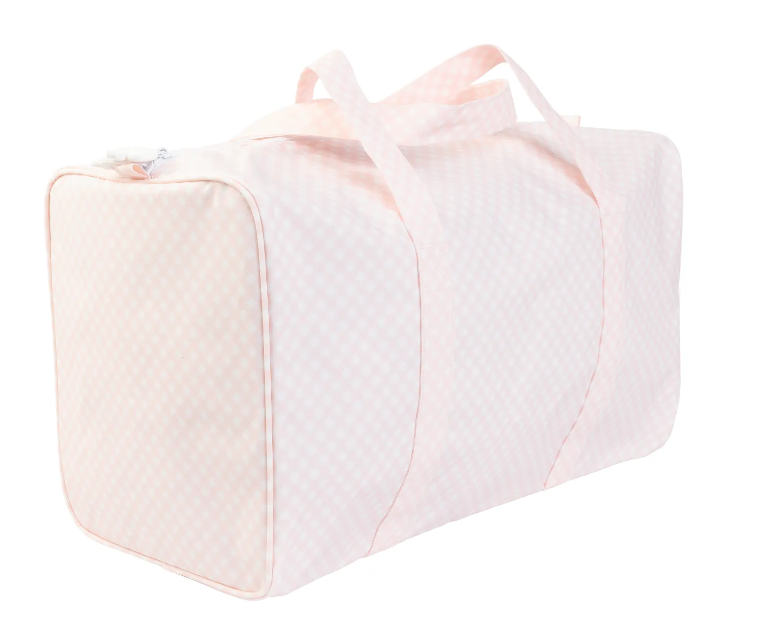 Pink Gingham Duffle Bag