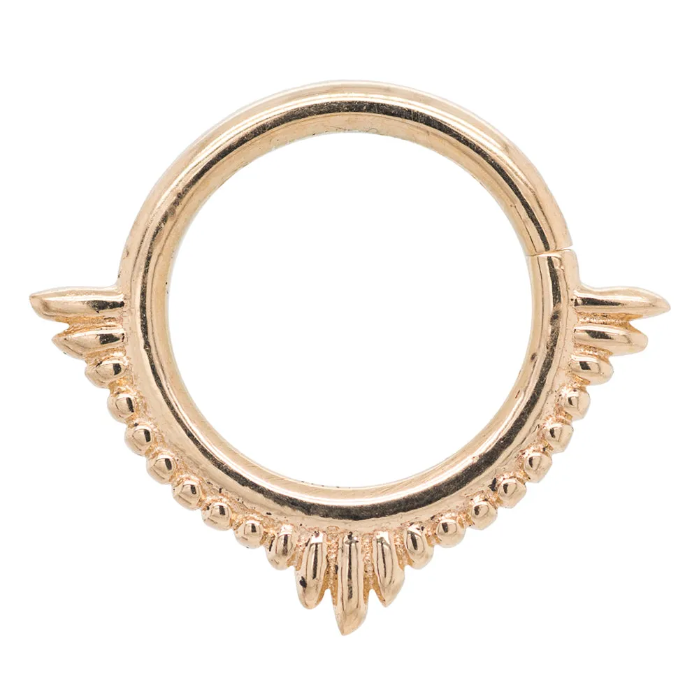 Plume Continuous Ring in Gold