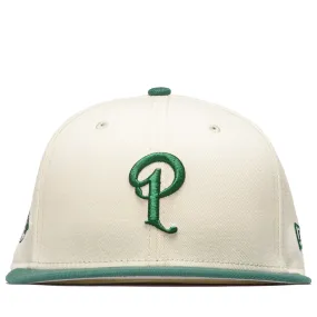 Politics x New Era City Series 59FIFTY Fitted Hat - Cream/Emerald Green