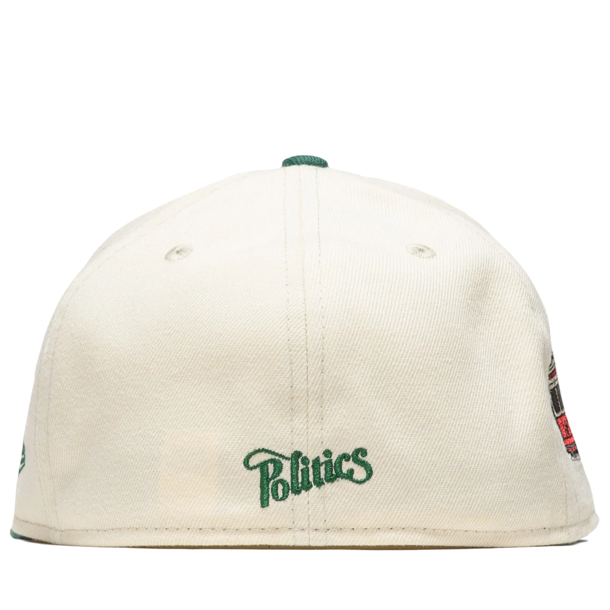 Politics x New Era City Series 59FIFTY Fitted Hat - Cream/Emerald Green