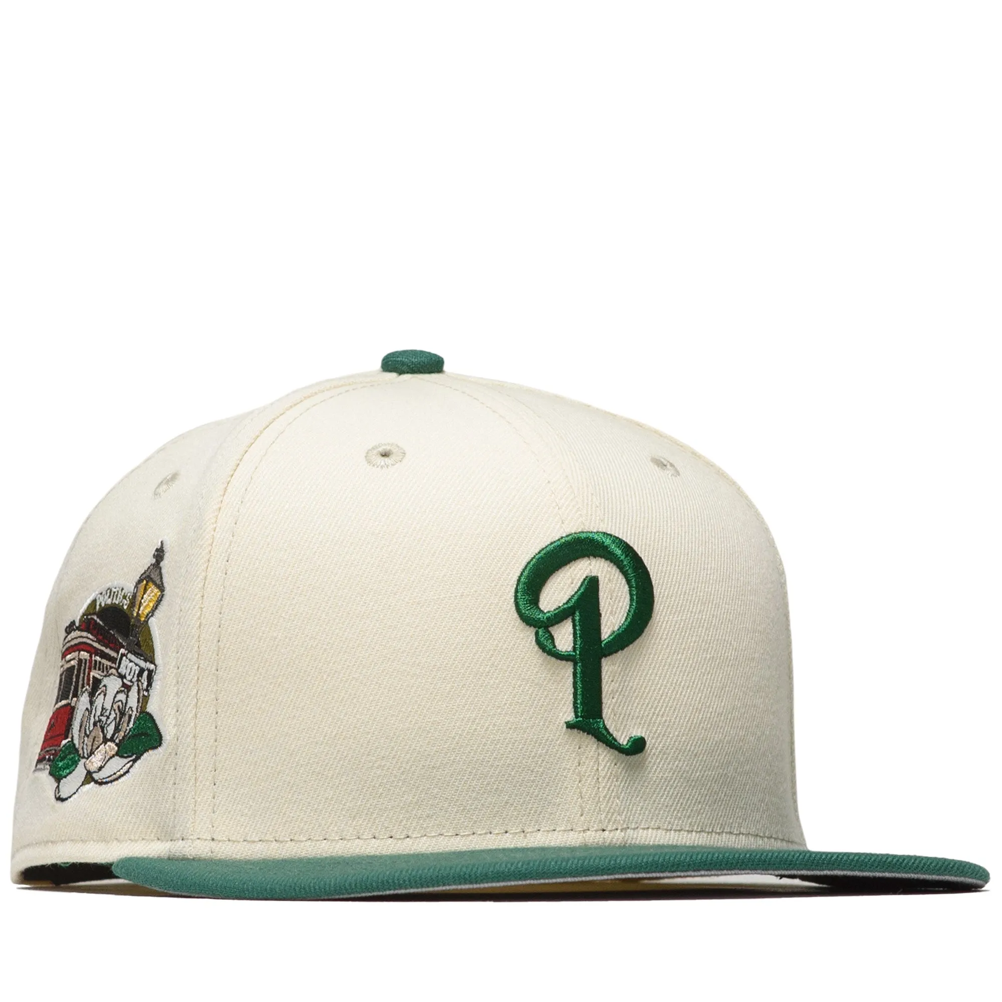 Politics x New Era City Series 59FIFTY Fitted Hat - Cream/Emerald Green