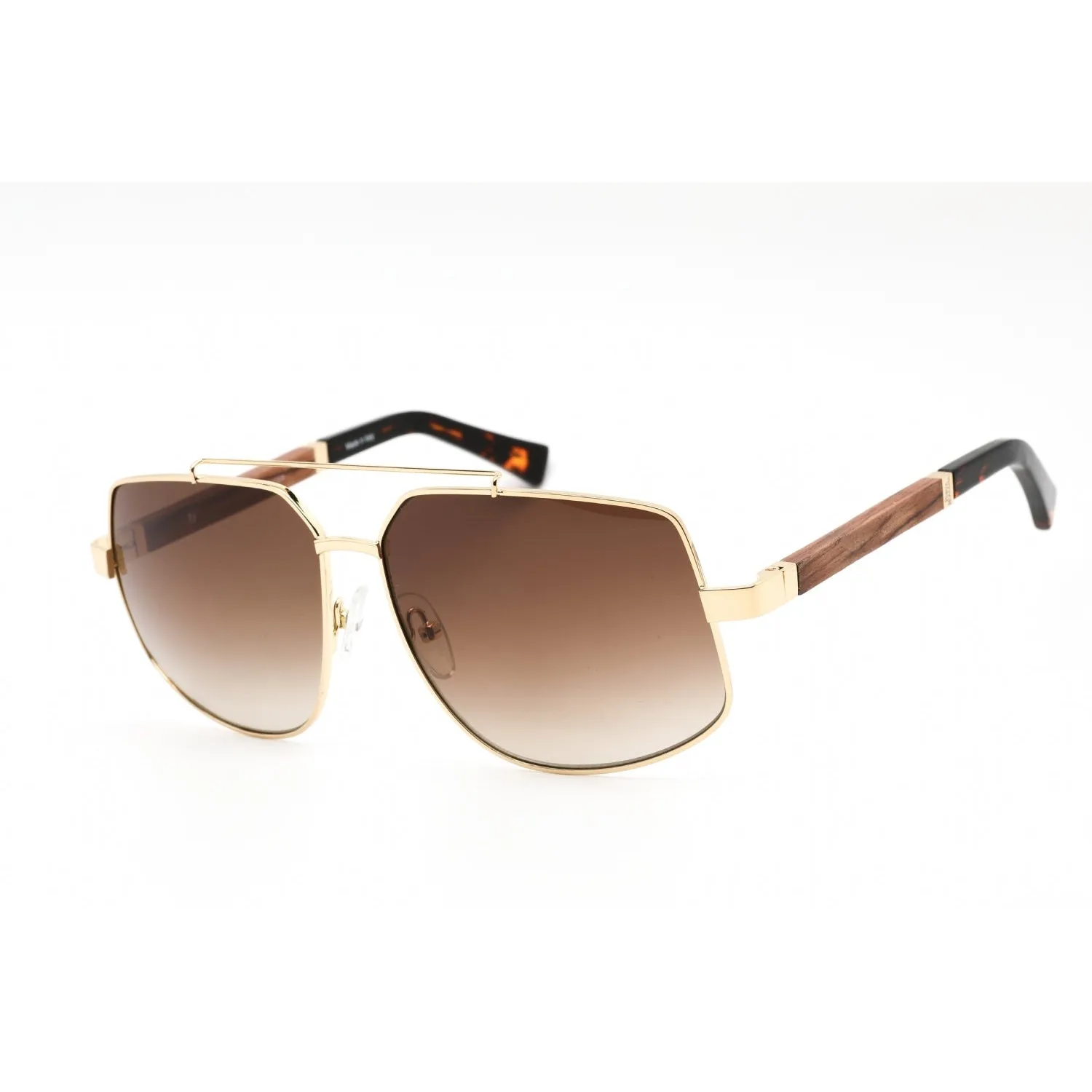 Porta Romana 1966 Sunglasses Gold Wood / Brown Gradient