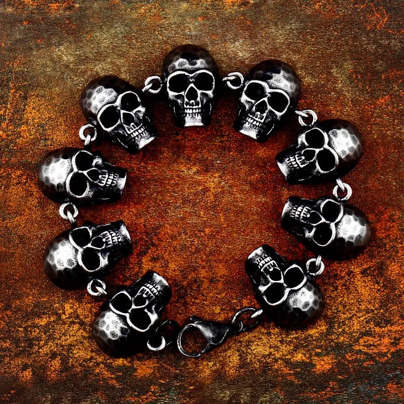 Punk Demonic Skull Head Bracelet