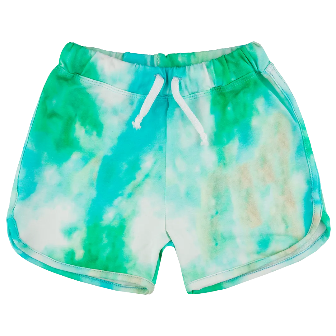 Raspberry Republic Sweatshorts | Tie Dye - Green