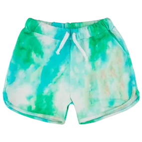 Raspberry Republic Sweatshorts | Tie Dye - Green