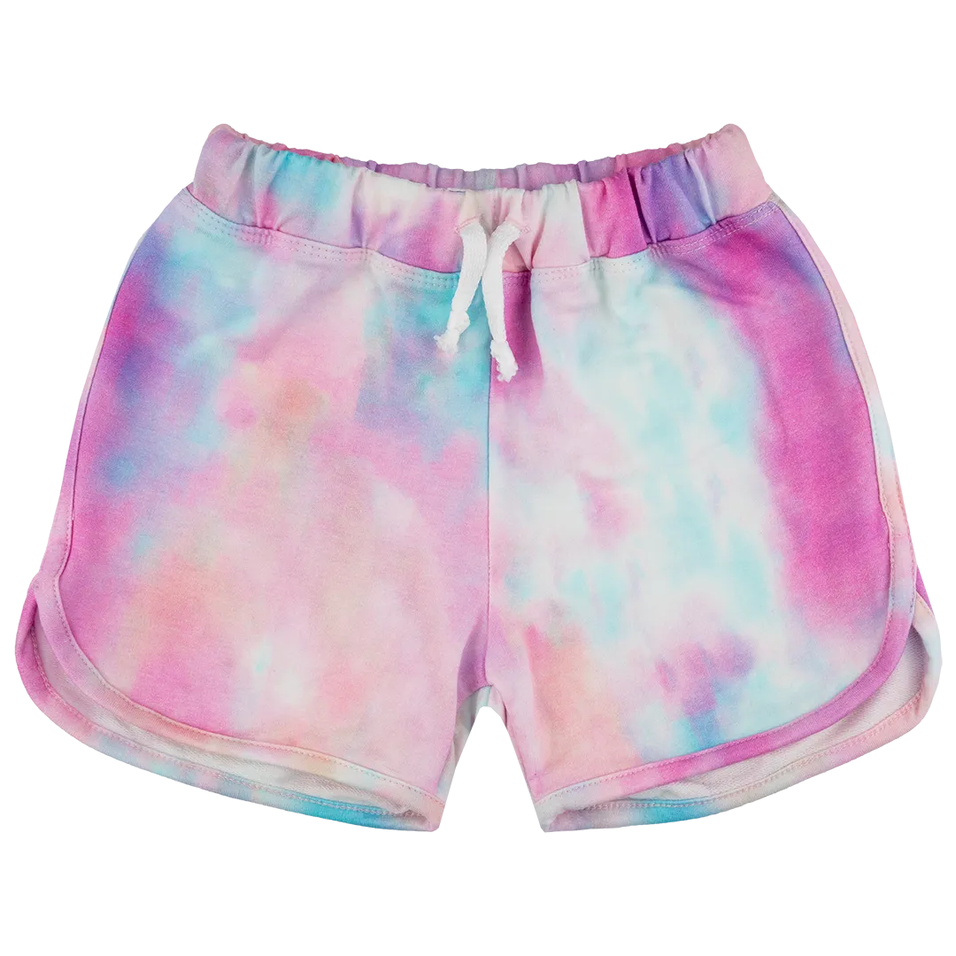 Raspberry Republic Sweatshorts | Tie Dye - Pink