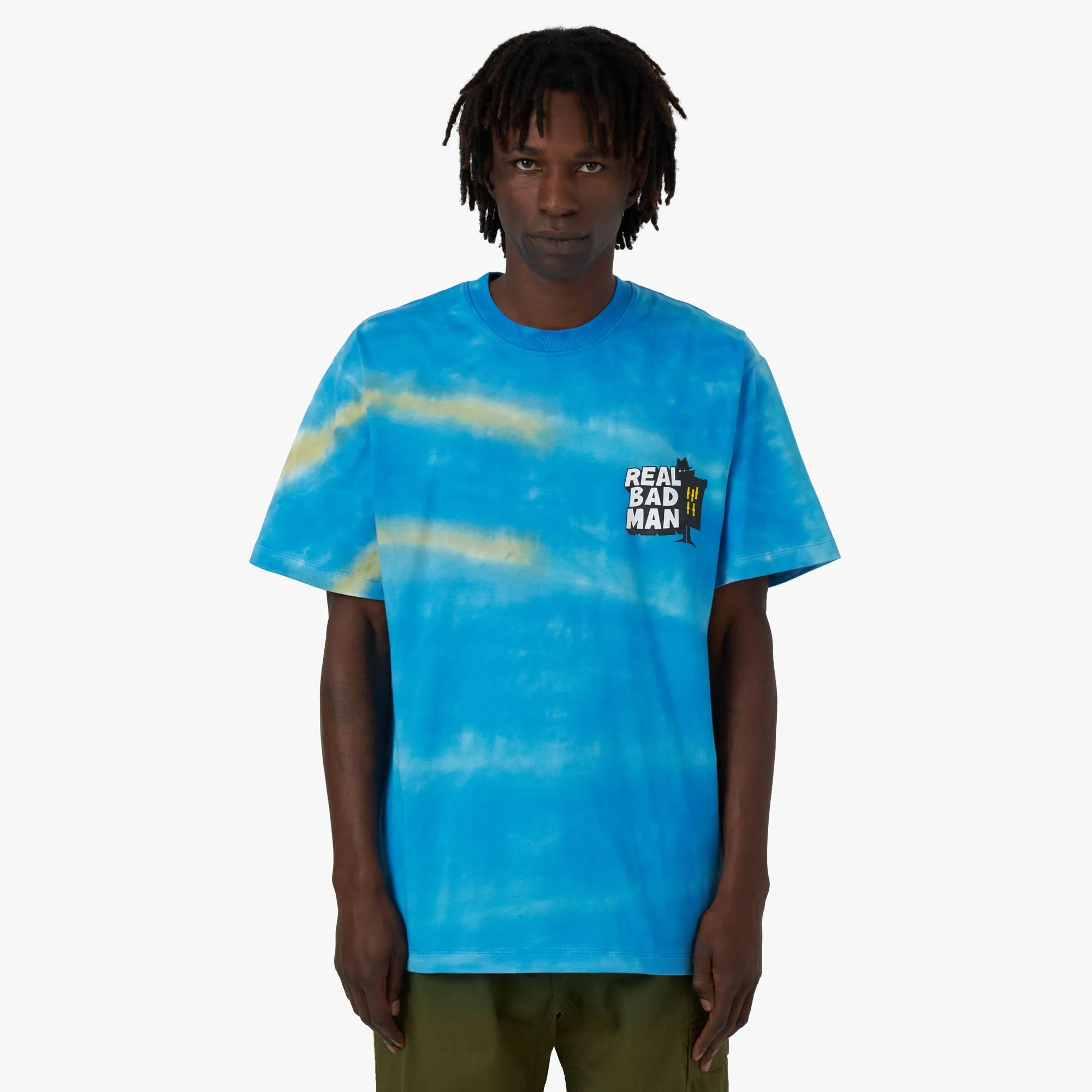 Real Bad Man x Gramicci Future Days T-shirt / Blue Tie Dye