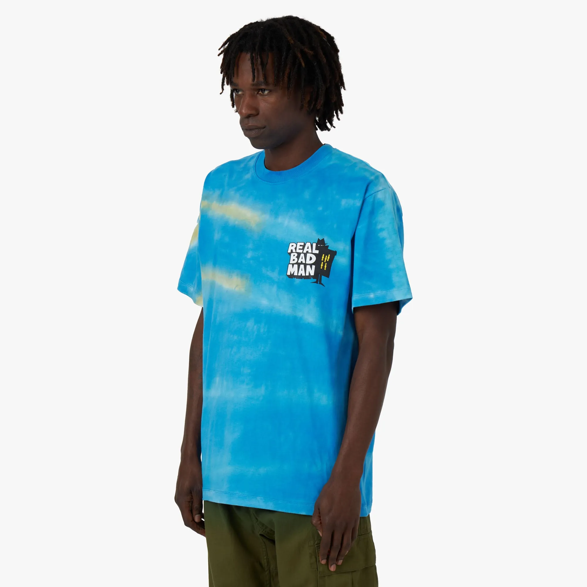 Real Bad Man x Gramicci Future Days T-shirt / Blue Tie Dye