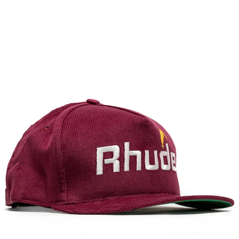 Rhude Cheval Corduroy Structure Hat - Maroon