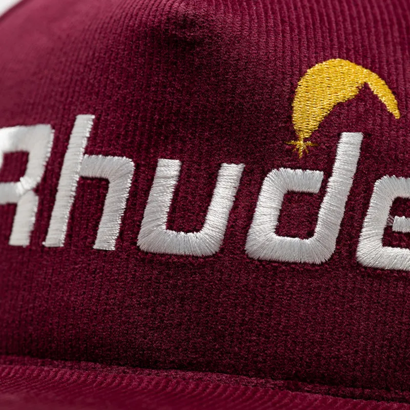 Rhude Cheval Corduroy Structure Hat - Maroon