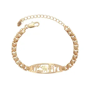 Rose links good luck bracelet rose gold plated