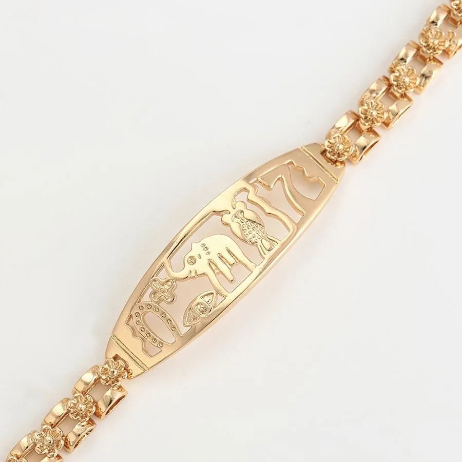 Rose links good luck bracelet rose gold plated