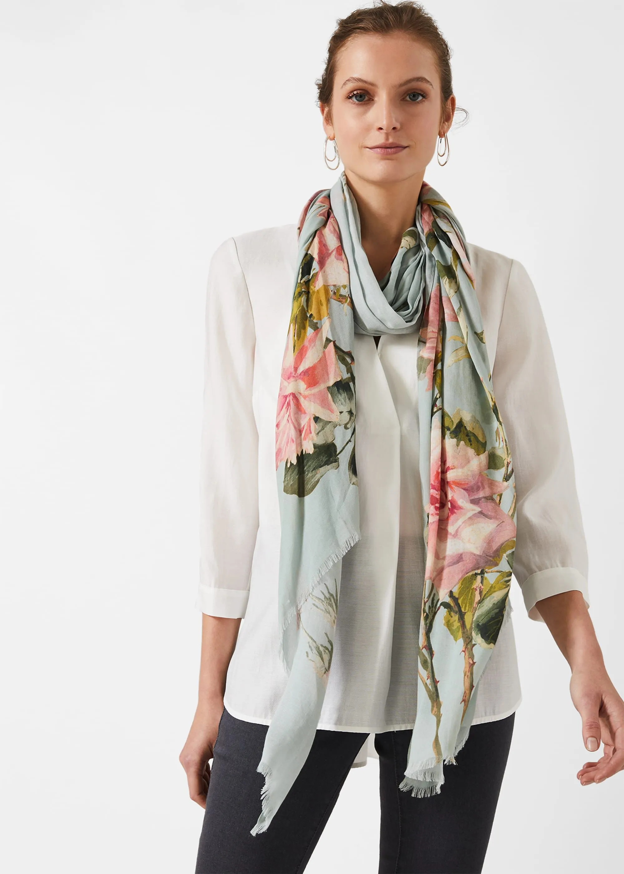 Rose Print Scarf