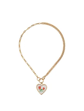 Saf Safu Cross My Heart Necklace