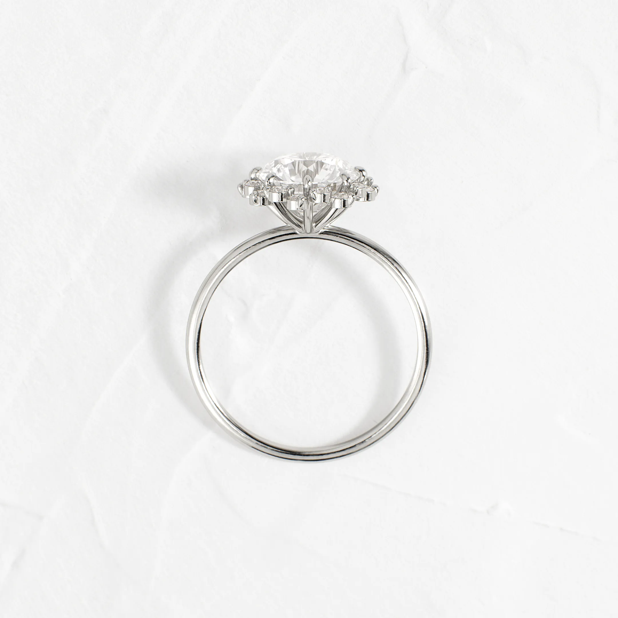 Sapling Ring, Round Cut