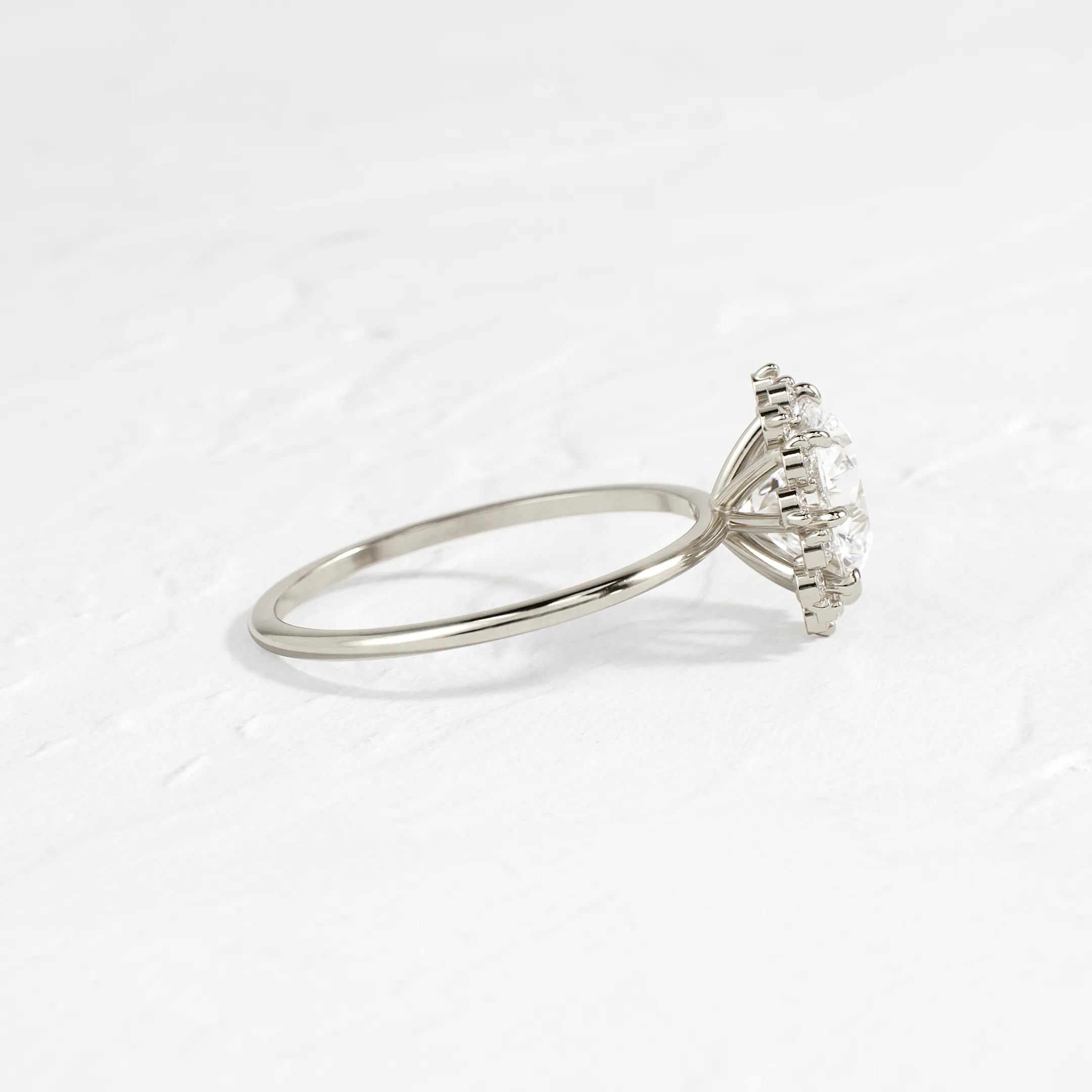 Sapling Ring, Round Cut