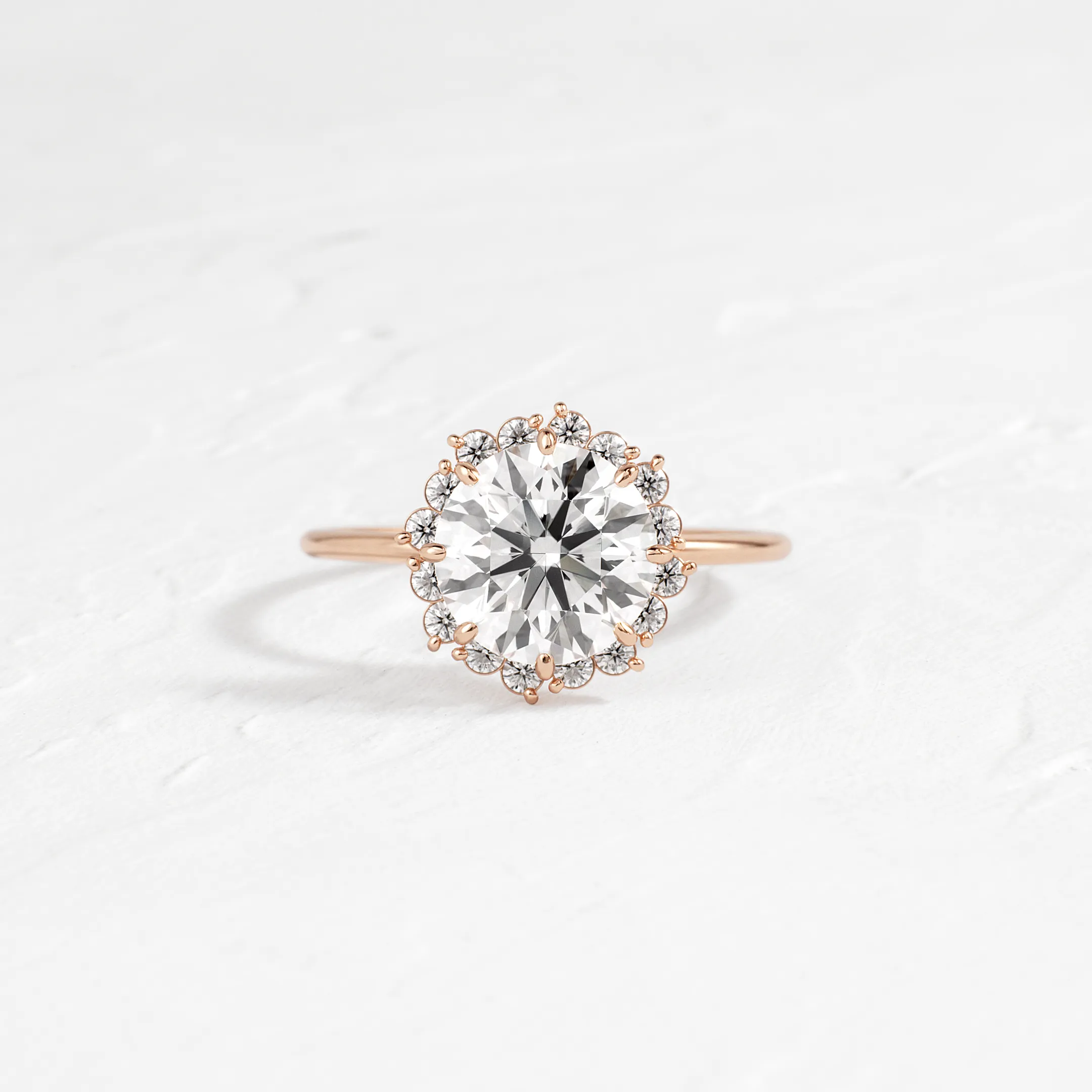 Sapling Ring, Round Cut